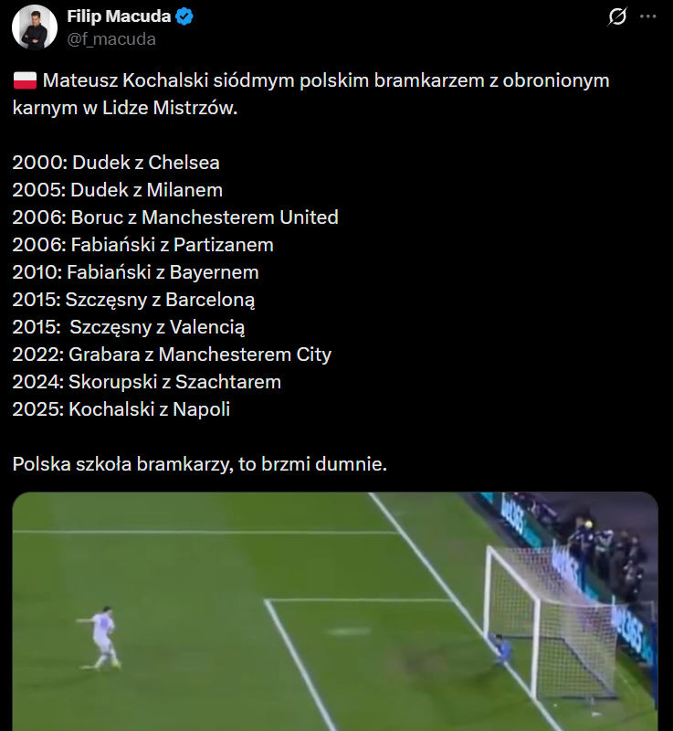 Lista WSZYSTKICH POLSKICH BRAMKARZY, którzy OBRONILI KARNEGO w LM!